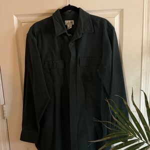Eddie Bauer Men's Forest Green Shirt Jacket